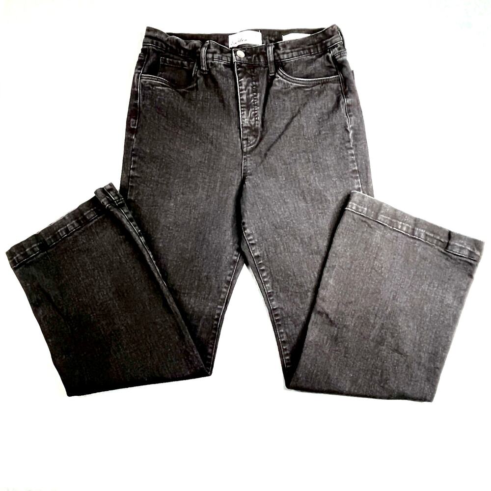 Size 31 Sam Edelman BAY Wide Leg Jeans Black